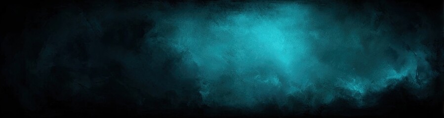 Obraz premium Dark teal and deep blue smoke-like abstract background