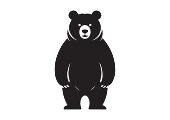 Naklejka premium Bear silhouette vector illustration