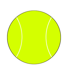 白いライン入りのクラシックテニスボール