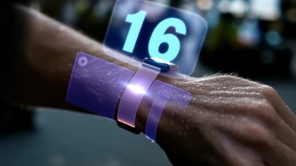 Innovative wearable technology on display with interactive digital interface and user engagement - Powered by Adobe