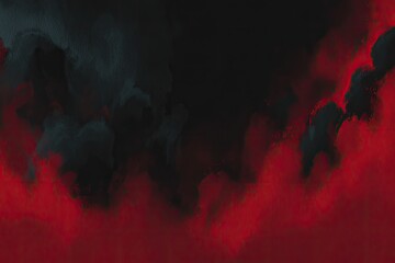 Abstract smoky clouds in dark red and grey