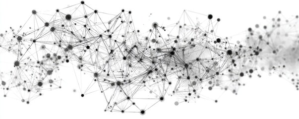 Abstract network; nodes & connections