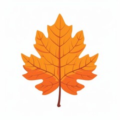 Fototapeta premium Autumn leaf bonfire plant flame.