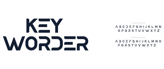 incomplete minimal cut alphabet capital lettering a to z font family