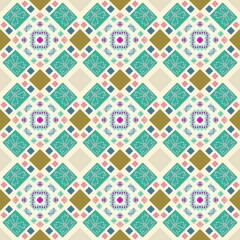 Pattern background geometric flowers abstract images