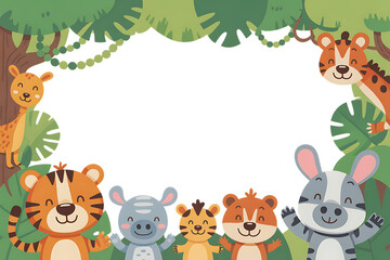 Obraz premium frame with animals
