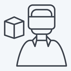 Icon Monetize. related to Metaverse symbol. line style. design editable