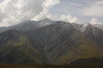 mountains and clouds