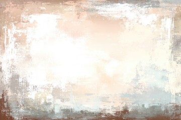 Obraz premium Abstract painting with light, muted colors and textured edges