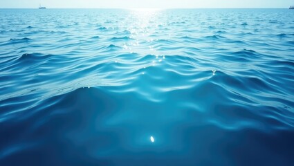 Naklejka premium Tranquil ocean surface with gentle waves.