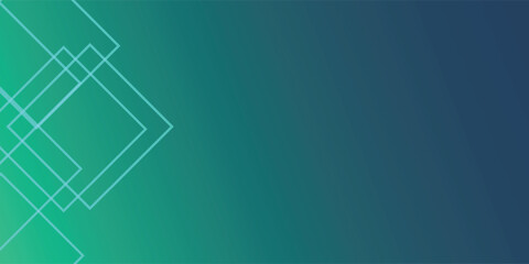 Abstract background featuring overlapping geometric shapes on a gradient teal and blue surface.