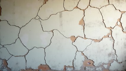 Cracked plaster wall texture.