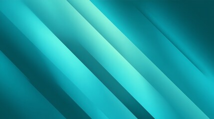 Obraz premium Abstract Teal Background with Diagonal Gradient Stripes and Modern Design
