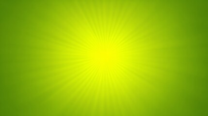 Abstract Green Burst with Yellow Light Rays Background Design Graphic