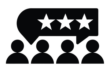 Obraz premium customer feedback vector icon