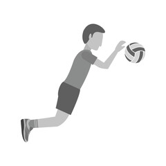Volleyball Player in Action