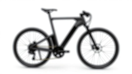 Fototapeta premium Side view of a blurred electric bicycle.