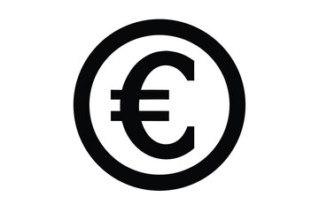 euro sign vector icon