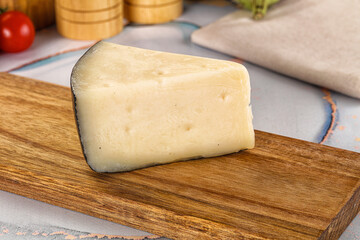 Sheep hard cheese Caprino Romano