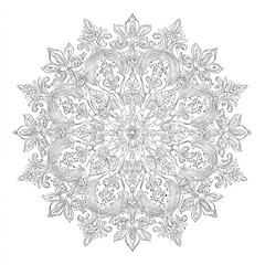 abstract circular mandala pattern