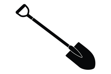 garden shovel vector icon