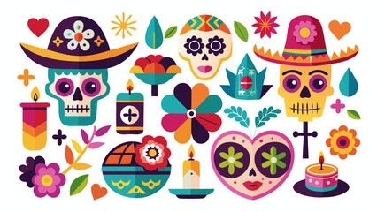 set of vector christmas elements