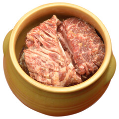 Marinated Korean Galbi Ribs in Traditional Clay Pot