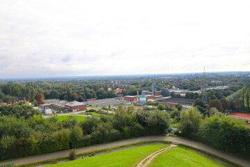 Fototapeta premium Industrieanlage in Duisburg im Ruhrgebiet 