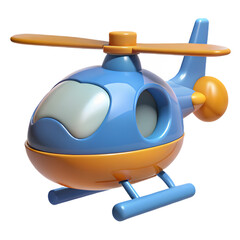 Adorable toy helicopter for kids' room decor or aviation themed party invitations and birthday cards