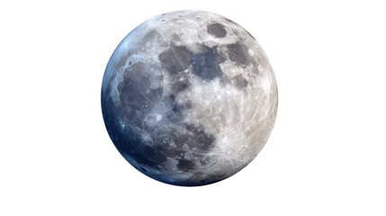 Naklejka premium Lunar Orb: A captivating close-up of the moon, revealing its textured surface and subtle shades, showcasing the celestial body in vivid detail.