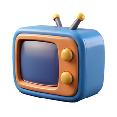 Nostalgic retro television set with antenna brings back classic memories of vintage entertainment