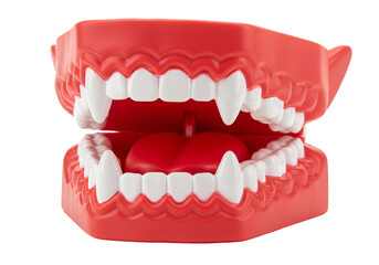 Obraz premium Educational dental model showcasing human teeth and gums in a realistic style for dental health