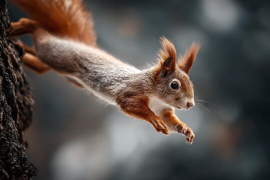 Squirrel&rsquo;s epic misadventure in forest leap gone wrong  
