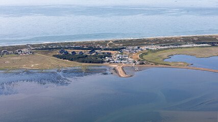 Luftbild vom Rantumbecken auf Sylt