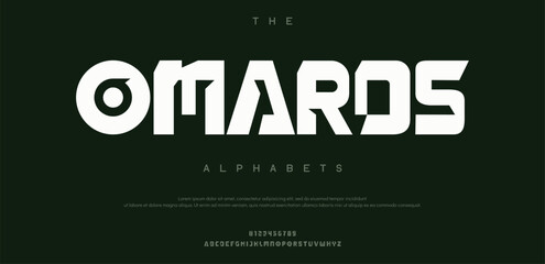Omards modern stylish capital alphabet letter logo design