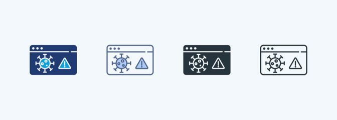 Virus Multiple Style Icon Collection