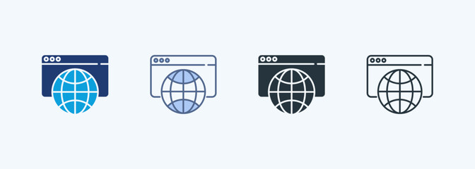 Web Browser Multiple Style Icon Collection