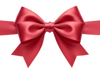 Elegant pink satin bow with layered loops and tails on a black background perfect for gift