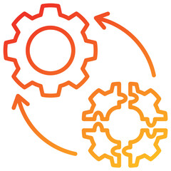 Component Line Gradient Icon