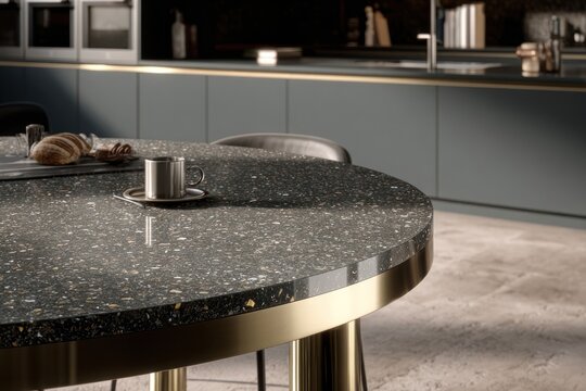 Modern kitchen dining area