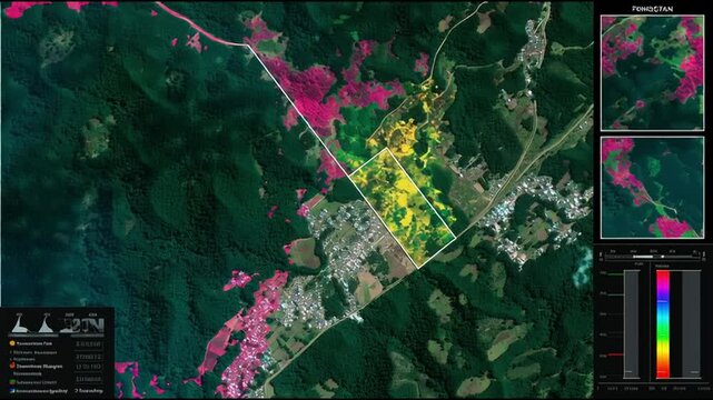 Mapping vegetation changes in tropical forest areas using satellite imagery during spring season