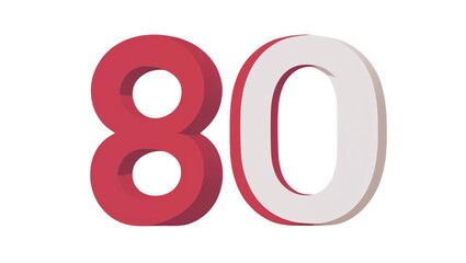 Happy 80th Indonesian Independence Day with a red and white design