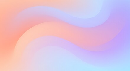 Ethereal fluid abstract background with gentle pastel color waves. A modern holographic mesh gradient concept for digital art.