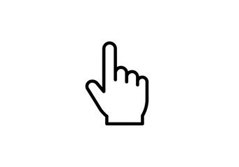 Obraz premium Click Here A Striking Minimalist Cursor Design for Websites and Apps isolated on transparent background