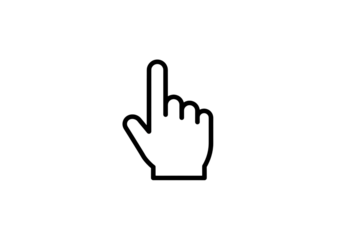 Click Here A Striking Minimalist Cursor Design for Websites and Apps isolated on transparent background