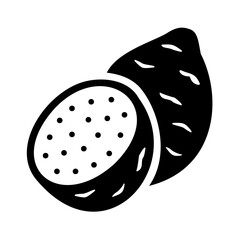 Taro root icon for Vietnam Mid Autumn Festival food ingredient
