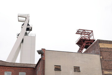 Impressionen von der ehemaligen Zeche Schl&auml;gel und Eisen im Zentrum der Stadt Herten im Ruhrgebiet	