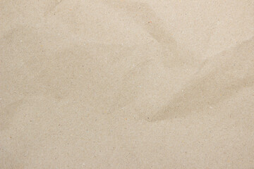 Old paper vintage texture surface for background. Recycle pale brown paper crumpled texture, Cream color recycled kraft paper texture blank with copy space for text.