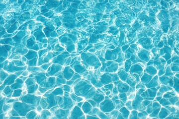 Obraz premium Rippled turquoise pool water