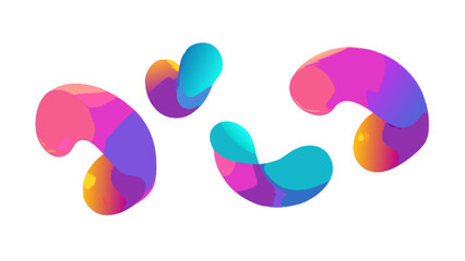 Abstract gradient shapes design vector illustration for modern background and wallpaper concept art design